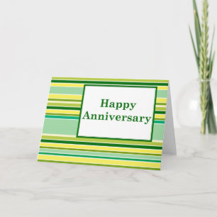 Carte Joyeux anniversaire : rayé :