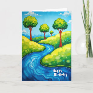 Carte Joyeux Anniversaire River Hills