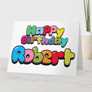 Carte Joyeux anniversaire Robert