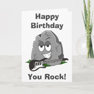 Carte Joyeux Anniversaire, Rock !