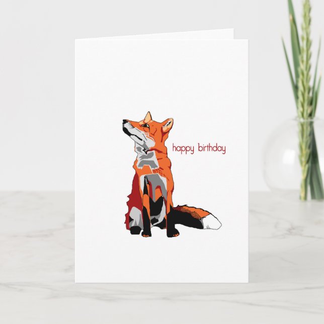 Carte Joyeux anniversaire rusé (Devant)