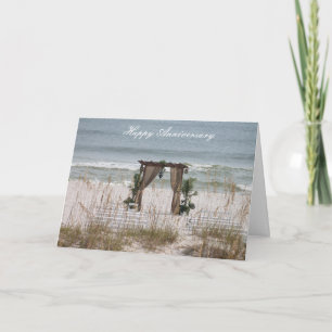 Carte Joyeux anniversaire Sandy Beach Mariage