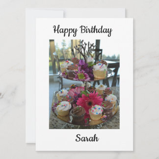 Carte Joyeux anniversaire Sarah