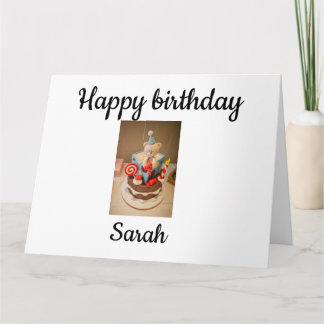 Carte Joyeux anniversaire Sarah