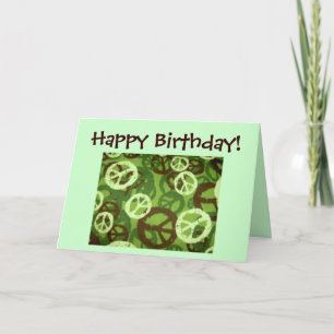 Carte Joyeux anniversaire ! - Signes de paix/carte
