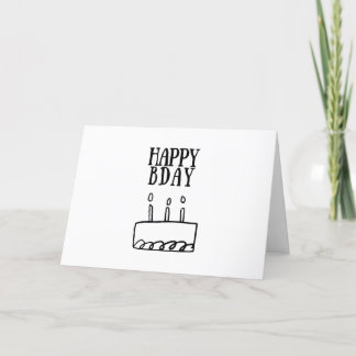 Carte Joyeux anniversaire | Simple Scribble