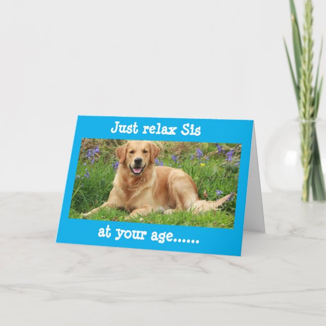 CARTE JOYEUX ANNIVERSAIRE ***SIS** REPOSE SUR TON ANNIVE (Devant)