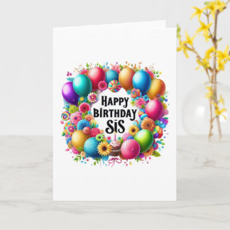Carte Joyeux Anniversaire SŒUR
