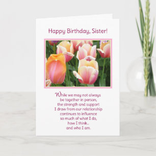 Carte Joyeux anniversaire, soeur !