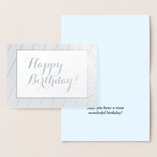 Carte "Joyeux anniversaire" sophistiquée et luxueu