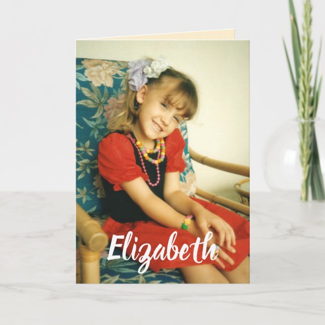 Carte Joyeux anniversaire spécial Grandgirl photo (Devant)