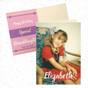 Carte Joyeux anniversaire spécial Grandgirl photo