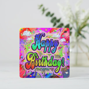 Carte Joyeux Anniversaire Square Vista Express 
