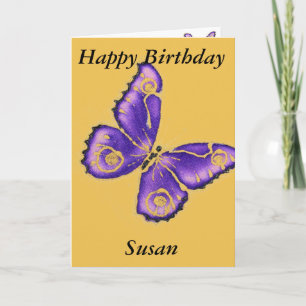 Carte Joyeux anniversaire Susan