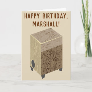 Carte Joyeux Anniversaire Tambour Cajon