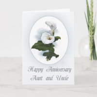 Joyeux anniversaire, tante et oncle, Calla Lilies