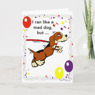 Carte Joyeux anniversaire tardif