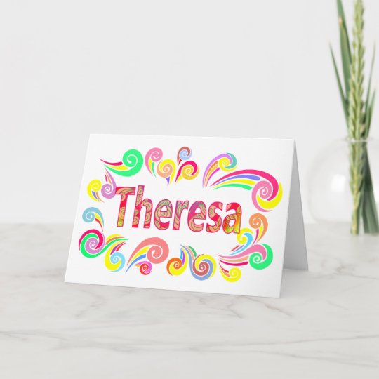 Carte Joyeux Anniversaire Theresa Avec Le Remous Zazzle Ca Carte Joyeux Anniversaire Theresa Avec Le Remous Zazzle Ca