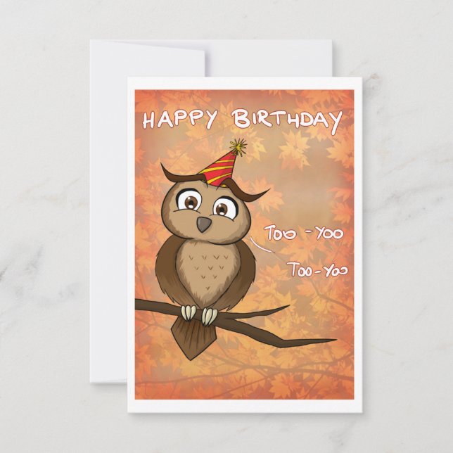 Carte Joyeux anniversaire Too Yoo (Devant)