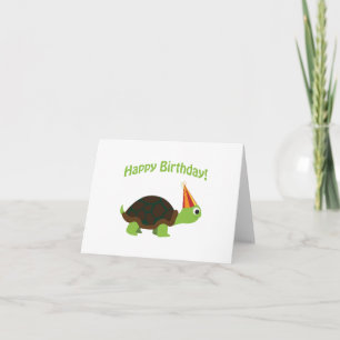 Carte Joyeux anniversaire ! Tortue