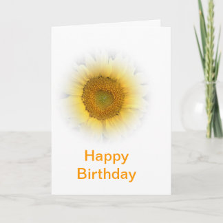 Carte Joyeux Anniversaire tournesol