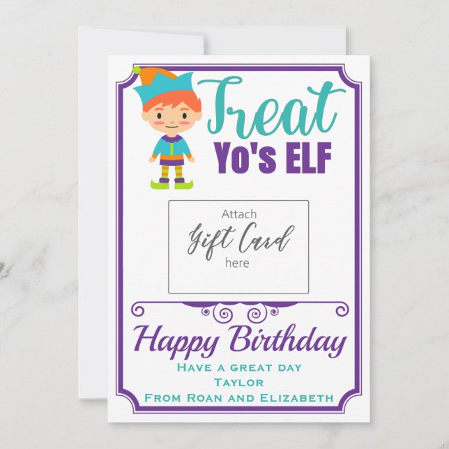 Carte Joyeux Anniversaire Traitez-Vous Titulaire De Cart (Devant)