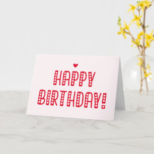 Carte Joyeux anniversaire ! Typographie