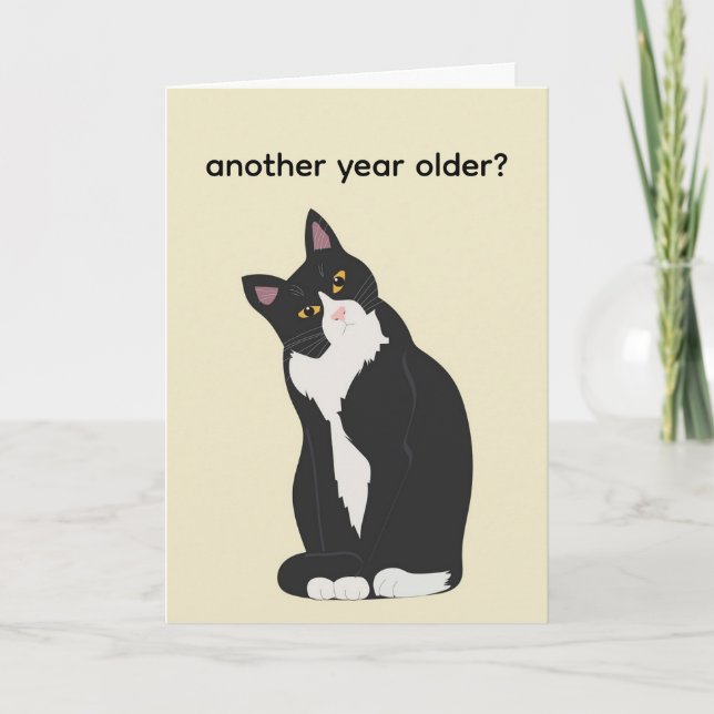 Carte Joyeux anniversaire une année de plus (Devant)