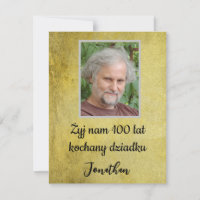 Joyeux anniversaire urodziny dziadek Polska en pol