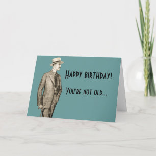 Carte Joyeux anniversaire vintage drôle