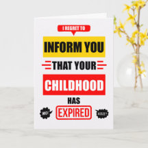 Joyeux Anniversaire Votre Enfance a Expiré