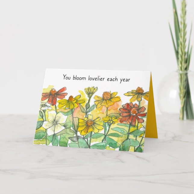 Carte Joyeux Anniversaire Vous Avez L'Air Plus Amoureux  (Devant)