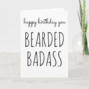 Carte joyeux anniversaire vous badass barbus bestselling