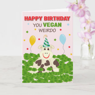Carte Joyeux Anniversaire Vous Vegan Drôle