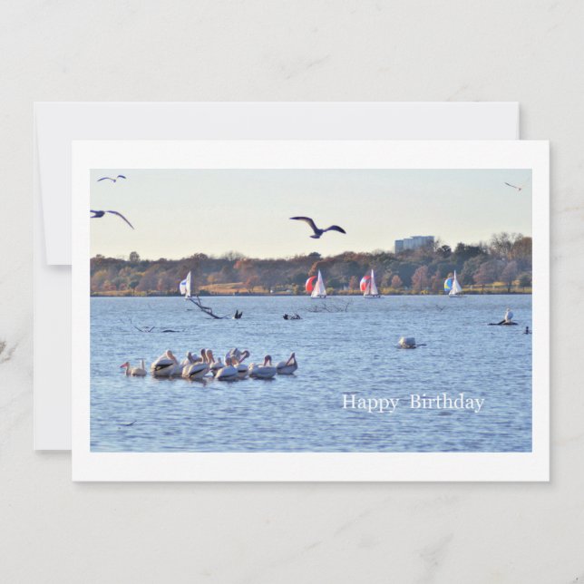 Carte Joyeux anniversaire (White Rock Lake - Dallas) (Devant)