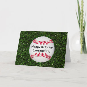 Carte Joyeux baseball d'anniversaire
