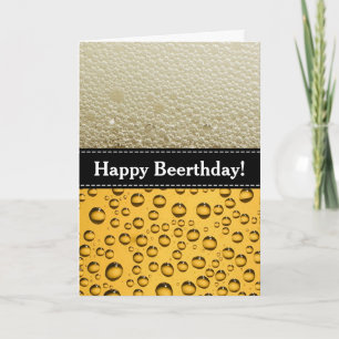 Carte Joyeux Beerthday ! Fête d'anniversaire pour adulte
