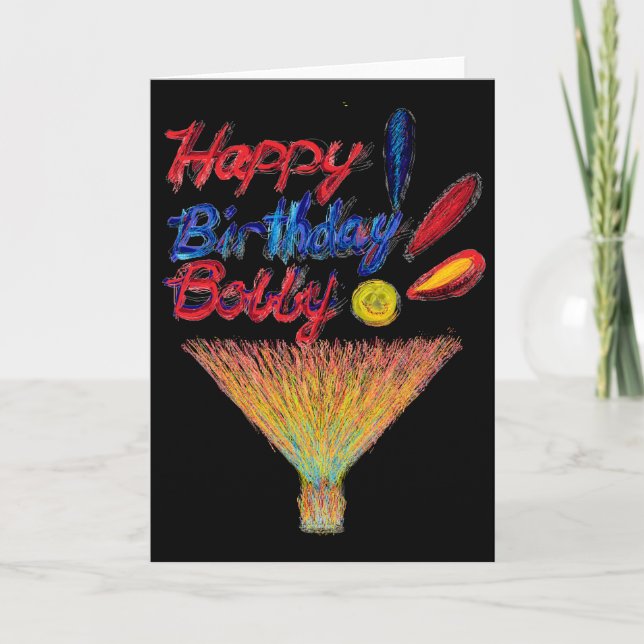 Carte Joyeux Bobby d'anniversaire ! (Devant)