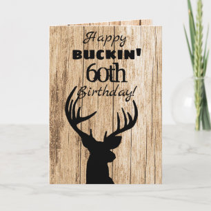 Carte Joyeux Buckin 60e Anniversaire de la chasse