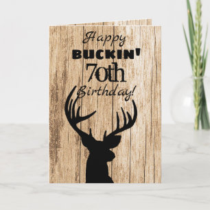 Carte Joyeux Buckin 70e Anniversaire Chasse