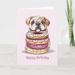 Carte Joyeux Bulldogs anglais