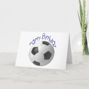 Carte Joyeux cadeau d'anniversaire de football