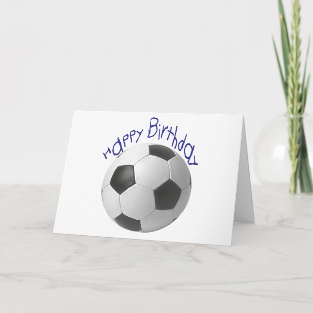 Carte Joyeux cadeau d'anniversaire de football (Devant)