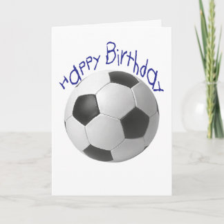 Carte Joyeux cadeau d'anniversaire de football
