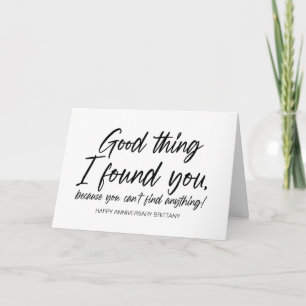 Carte Joyeux cadeau d'anniversaire pour femme du mari
