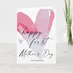 Carte Joyeux cadeau de la première mère Jour pour maman