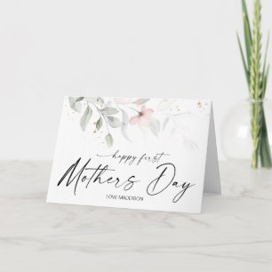 Carte Joyeux cadeau de la première mère Jour pour maman