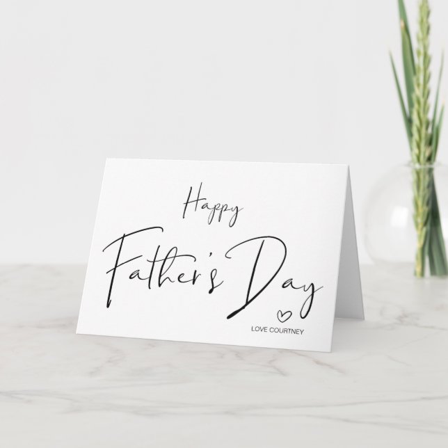 Carte Joyeux cadeaux de Fête des pères pour papa d'enfan (Devant)