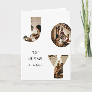 Carte joyeux cadre photo personnalisé joyeux Noël