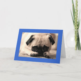 Carte Joyeux Carlin d'anniversaire Chien Chien Chien Chi
